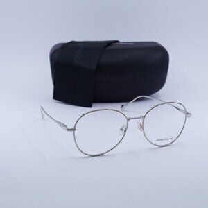 Final Price! Salvatore Ferragamo SF2189 724 Gold/Palladium Eyeglasses 55mm